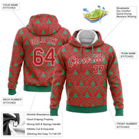 3D Christmas Tree Holiday Pullover, Custom Christmas Hoodie Sweatshirt, Personalized Name Number Xmas Sweater, Ugly Christmas Present