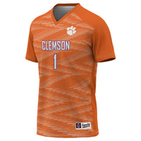 #1 Clemson Tigers Lightweight Soccer Jersey - Orange
