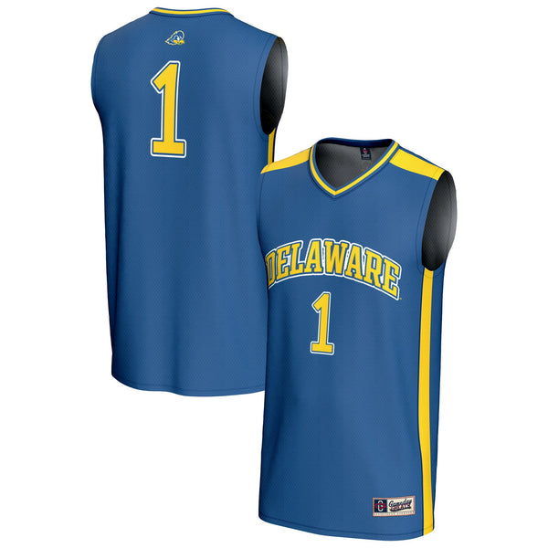 #1 Delaware Fightin' Blue Hens Lightweight Collegiate Basketball Fashion Jersey - Royal