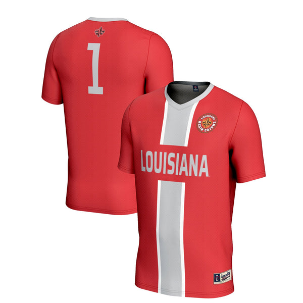 #1 Louisiana Ragin' Cajuns Lightweight Soccer Jersey - Cardinal