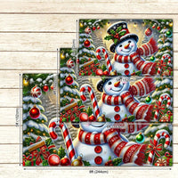 Double Sided Winter Holiday Garden Flag, Snowman Christmas House Flag, Adorable Festive Snowman Yard Flag, Seasonal Outdoor Decor