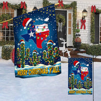 Lone Star State Holiday Yard Flag, Texas Merry Christmas Yall Garden Flag, Southern Christmas Garden Flag, Winter Lawn Decor Present
