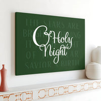 Christmas Song Lyrics Wall Art, O Holy Night Canvas Print, Holiday Religious Canvas Decor, Christian Christmas Canvas, Seasonal Church Present