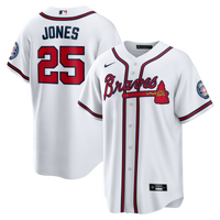 Atlanta Braves Andruw Jones White Home Replica 2026 Hall of Fame Patch Jersey