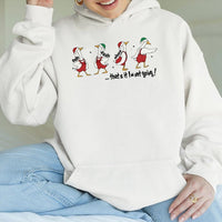 Humorous Holiday Quote Sweatshirt, Silly Goose Christmas Hoodie, Retro Honk Xmas Pullover, Sarcastic Animal Lover Holiday Sweatshirt