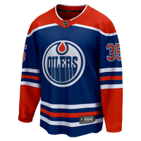 Edmonton Oilers Tristan Jarry Royal Home Premier Breakaway Player Jersey
