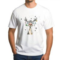 Whimsical Holiday Reindeer Shirt, Adorable Reindeer Christmas T-Shirt, Humorous Xmas Graphic Tee, Retro Reindeer Shirt, Holiday Season Animal Tee