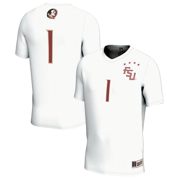 #1 Florida State Seminoles Lightweight Collegiate Soccer Fashion Jersey - White