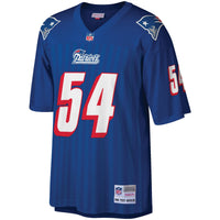 New England Patriots Tedy Bruschi Royal Big & Tall 1996 Retired Player Replica Jersey