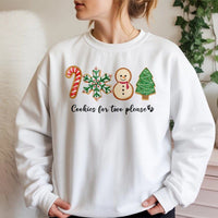 Gingerbread Pregnancy Reveal Sweatshirt, Cookies for Two Please Christmas Sweatshirt, Expecting Mom Holiday Crewneck