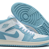 Sneakers, Blue White Colorway, Lace Up Design, Casual Gift for Sneaker Fans