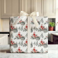 Off-Road Quad Bike Christmas Gift Wrap, Santa Riding ATV Wrapping Paper, Watercolor Santa Wrapping Paper, Winter Holiday Gift Wrapping Paper