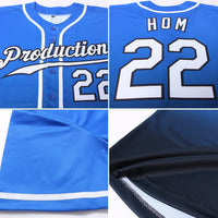 Custom Baseball Jersey - Royal White-Black Authentic Fade Fashion