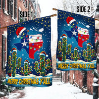 Lone Star State Holiday Yard Flag, Texas Merry Christmas Yall Garden Flag, Southern Christmas Garden Flag, Winter Lawn Decor Present