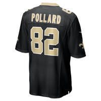 New Orleans Saints Bob Pollard Black Game Retired Player Jersey