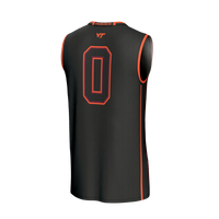 #0 Virginia Tech Hokies Lightweight Collegiate Basketball Fashion Jersey - Black