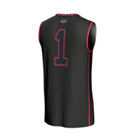 #1 Florida Atlantic Owls Lightweight Basketball Jersey - Black