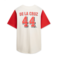 Cincinnati Reds Cream/Red Big & Tall Two-Color Fashion Jersey