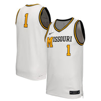 Missouri Tigers Retro Replica Basketball Jersey - White
