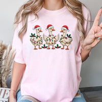 Humorous Silly Goose Holiday Shirt, Christmas Goose T-Shirt, Adorable Animal Xmas Graphic Tee, Festive Matching Family T-Shirt, Holiday Humor Tee