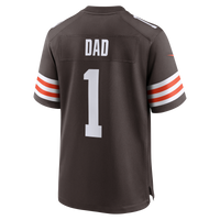 Cleveland Browns Number 1 Dad Brown Game Jersey