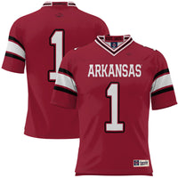 #1 Arkansas Razorbacks Football Jersey - Cardinal