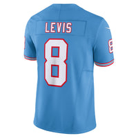 Tennessee Titans Will Levis Light Blue Alternate Oilers Throwback Limited Jersey