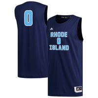 #0 Rhode Island Rams Replica Basketball Jersey - Navy