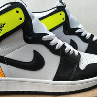 Sneakers, Black Yellow Colorway, Lace Up Design, Casual Gift for Sneaker Fans
