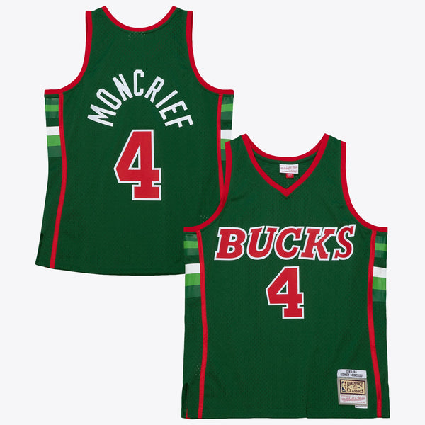 Milwaukee Bucks Sidney Moncrief 1983 Dark Authentic Jersey - Burgundy/Green