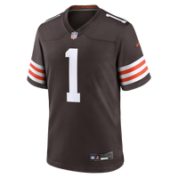 Cleveland Browns Number 1 Dad Brown Game Jersey