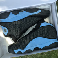 Sneakers, University Blue Black Colorway, Lace Up Design, Casual Gift for Sneaker Fans