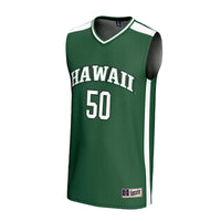 #50 Hawaii Rainbow Warriors Lightweight Collegiate Basketball Fashion Jersey - Green