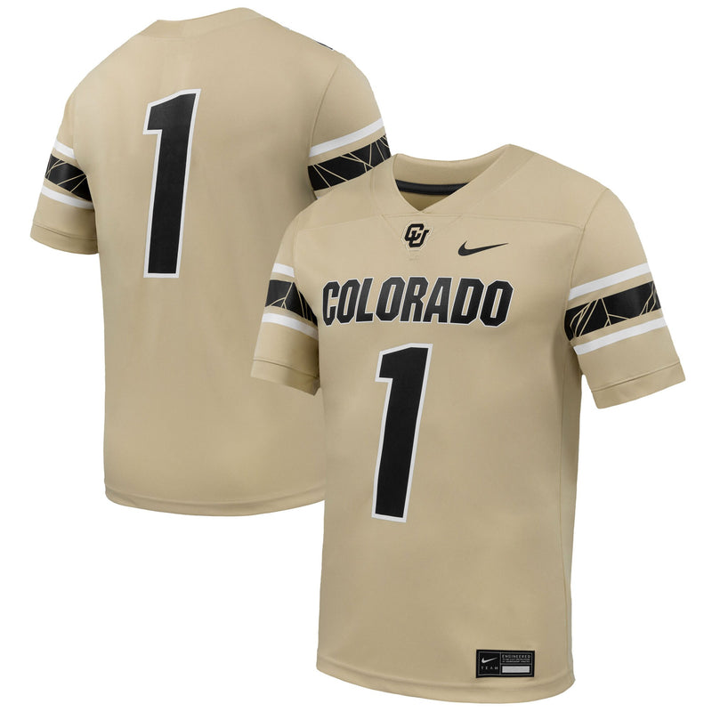 #1 Colorado Buffaloes Alternate Game Football Jersey - Gold