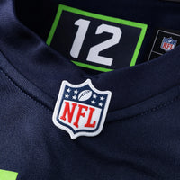 Seattle Seahawks Christian Haynes College Navy Game Jersey
