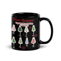 Personalized Christmas Tree Holiday Ceramic Mug, Team Awesome Coffee Mug, Office Staff Appreciation Cup, Coworker Xmas Present