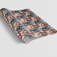 Electric Guitar Santa Gift Wrap, Rocking Santa Wrapping Paper, Rock and Roll Holiday Wrapping Paper, Musician Christmas Gift Wrap