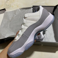 Low Top Sneakers, University Blue White Gray Colorway, Lace Up Design, Casual Gift for Sneaker Fans