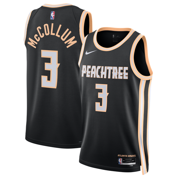 Atlanta Hawks 2025/26 City Edition Swingman Jersey - Black - CJ McCollum