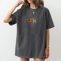 Minimalist Holiday Deer Shirt, Adorable Reindeer Christmas T-Shirt, Festive Reindeer Graphic Tee, Xmas Deer Matching Shirt, Holiday Family Present