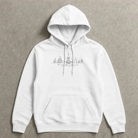 Minimalist Christian Christmas Hoodie, Oh Come Let Us Adore Him Hoodie, Line Art Faith Holiday Pullover, Nativity Religious Church Hoodie