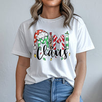 Festive Grandma Claus Shirt, Mimi Claus Christmas T-Shirt, Holiday Graphic Tee, Adorable Christmas Mimi Shirt, Grandma Christmas Present T-Shirt