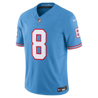 Tennessee Titans Will Levis Light Blue Alternate Oilers Throwback Limited Jersey
