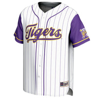 #1 LSU Tigers 2025 NCAA Baseball College World Series Champions Lightweight Baseball Jersey - White