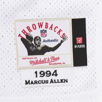 Kansas City Chiefs 1994 Marcus Allen White Authentic Throwback Retired Player Jersey