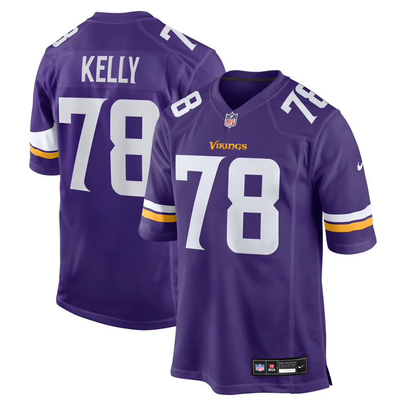 Minnesota Vikings Ryan Kelly Purple Team Game Jersey