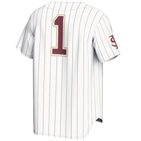 #1 Florida State Seminoles Lightweight Baseball Jersey - White