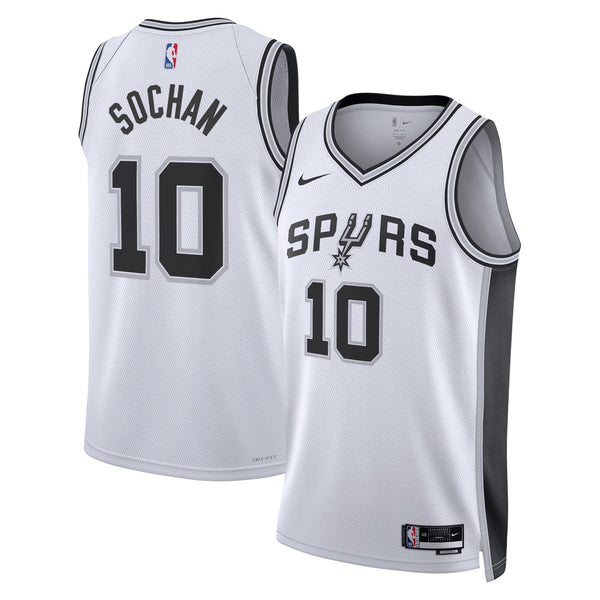 San Antonio Spurs Association Edition Swingman Jersey - White - Jeremy Sochan