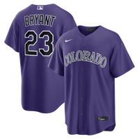 Colorado Rockies Kris Bryant Purple Alternate Replica Jersey