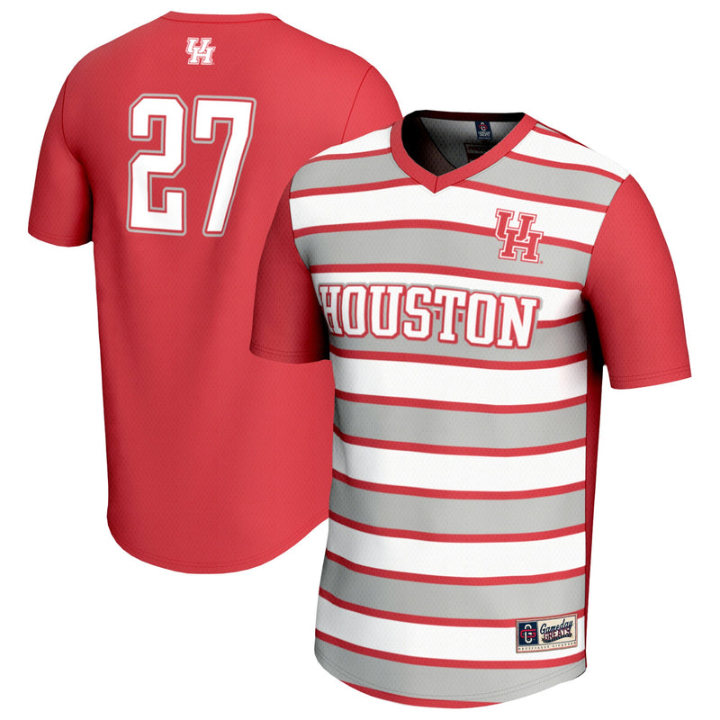 #27 Houston Cougars Lightweight Soccer Fashion Jersey - Red